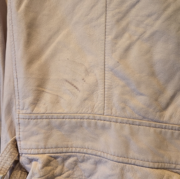 Iro Paris Blush Pink Leather Moto Jacket Size Italian 36 - Picture 8 of 16